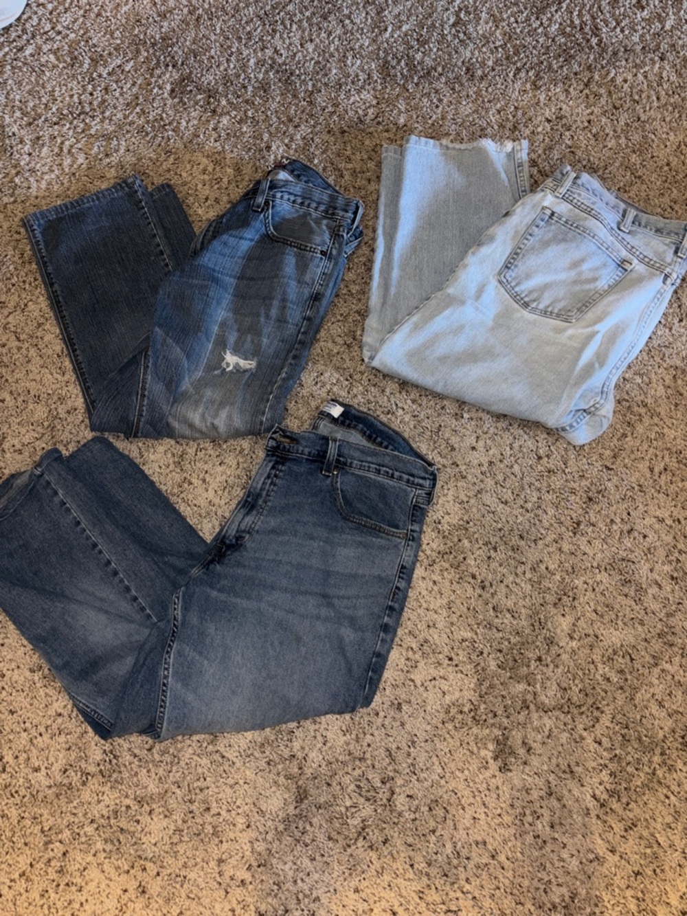 Classic men Blue Denim Jeans - Versatile Everyday Style